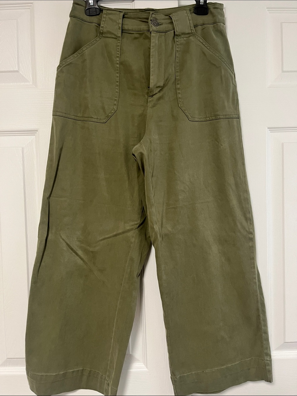 Joie Wide-Leg Army Green Pants